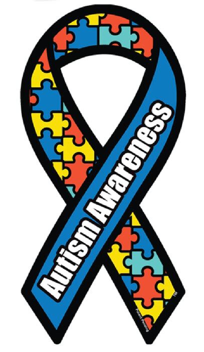 Autism Awareness Ribbon Car Magnet National Autism Association
