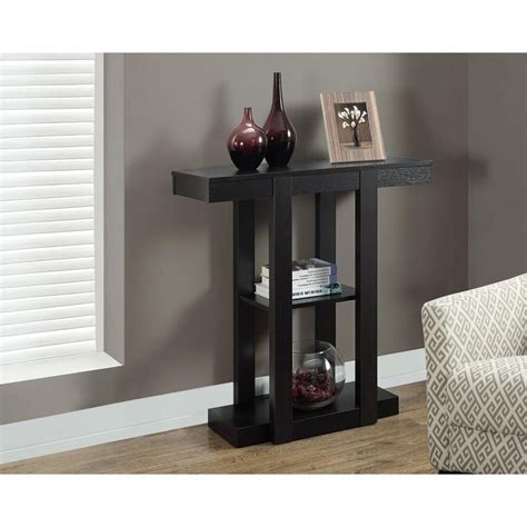 Monarch Specialties 32 Long Hall Console Table In Cappuccino The Home Depot Canada
