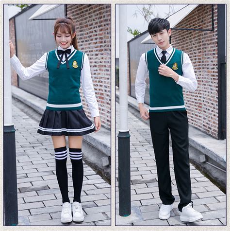 Student School Uniform 4pcs Winter Boy Girls Japanese