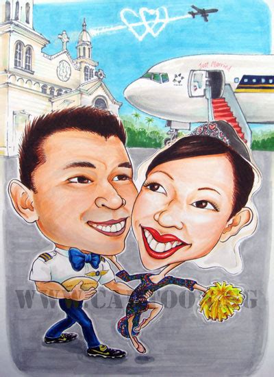 Check spelling or type a new query. Church Wedding Invite Caricature for High Flying Couple ...