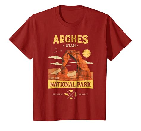 Arches National Park T Shirt Delicate Arch Vintage Utah T 4lvs