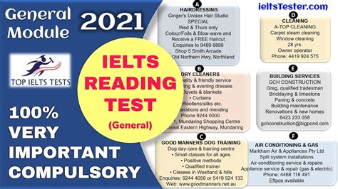 Download Ielts Reading Test General Module 2021 With Full Answers