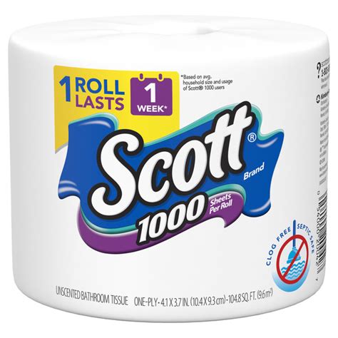 Save On Scott Toilet Paper 1000 Sheets Per Roll 1 Ply Order Online