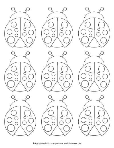 9 Free Printable Ladybug Templates Cute For Coloring And Crafts The
