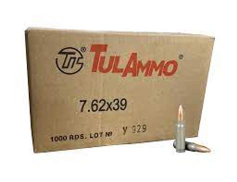 Tulammo 762x39mm 122gr Fmj 1000 Rounds Case Firearms Depot