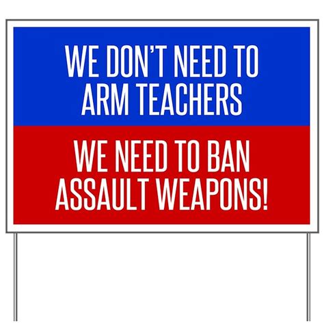 Ban Assault Weapons Yard Sign By Admincp1519247