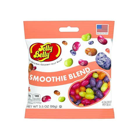 Jelly Belly Smoothie Blend Jelly Beans 5 Fruit Smoothie Flavors 35 Oz 12 Pack
