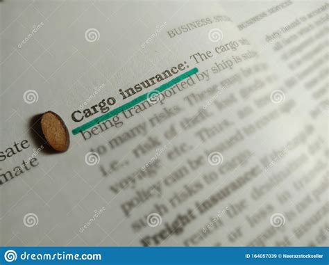 Shipments being mailed internationally are often more expensive. Cargo Insurance Business Related Terminology Displayed On Book Page Stock Image - Image of huge ...