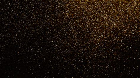 Wallpaper Glitter Gold Particles Dark Hd Picture Image