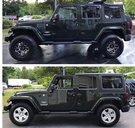 Before And After Jeep Wrangler 3 Inch Lift 35 Tires Jeep Car Info
