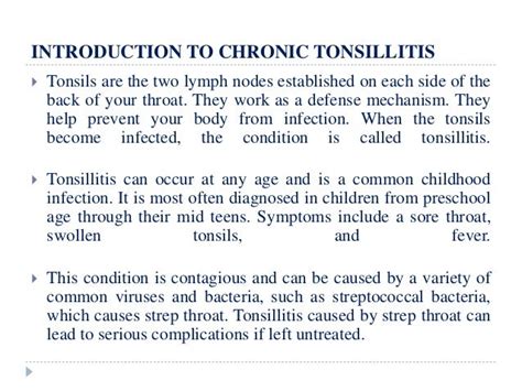 Chronic Tonsillitis Symptoms Causes And Treatment