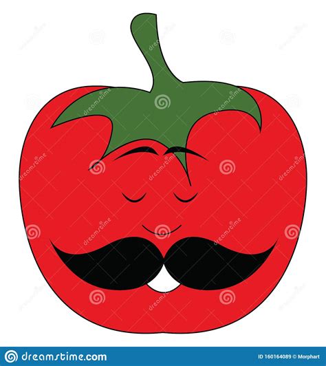 Emoji Of A Crazy Man Tomato Vector Or Color Illustration Stock Vector