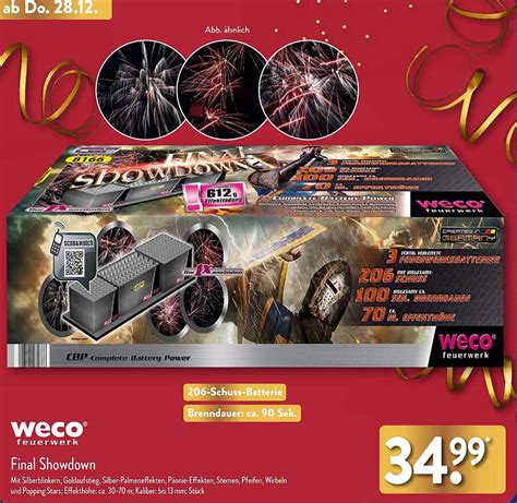 Weco Feuerwerk Final Showdown Angebot Bei Aldi Nord 1prospektede