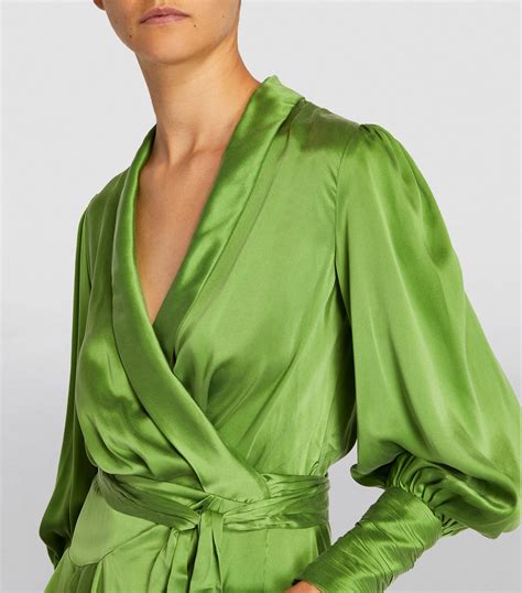 ZIMMERMANN Silk Wrap Mini Dress | Harrods TW