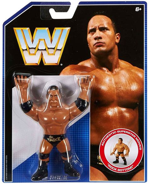 Wwe Wrestling Retro The Rock Action Figure Mattel Toys Toywiz
