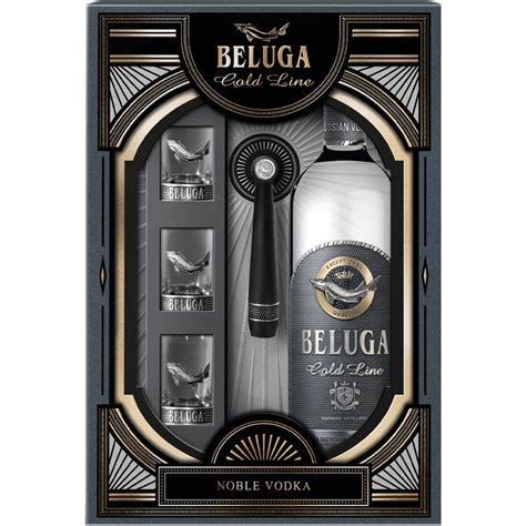 Buy Beluga Vodka Gold Line W Shot Glasses Online