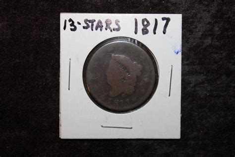 Auction Ohio 1817 Liberty Head Large Cent