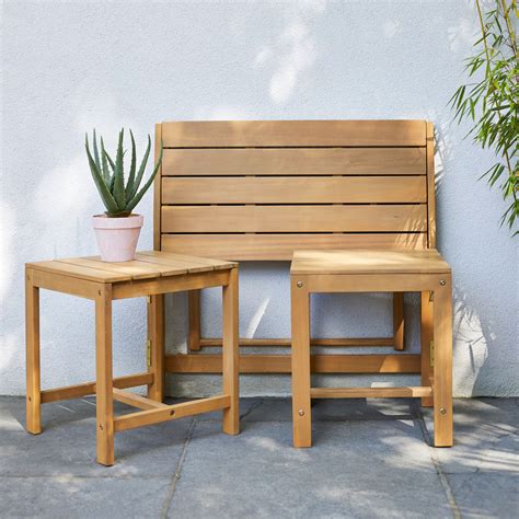 When these cushions fade and start to rot, you can find the right cushion to replace them right here. This Argos garden bench turns into a bistro set - perfect ...