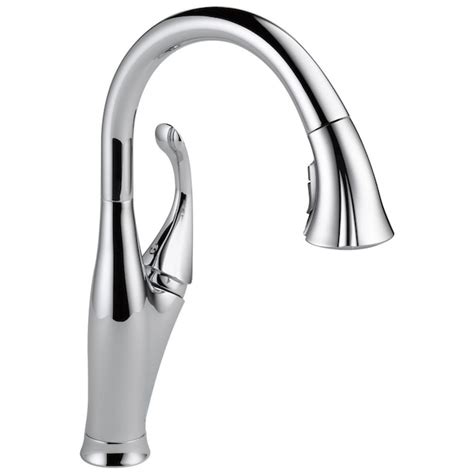 Delta Addison Chrome Single Handle Pull Down Kitchen Faucet With