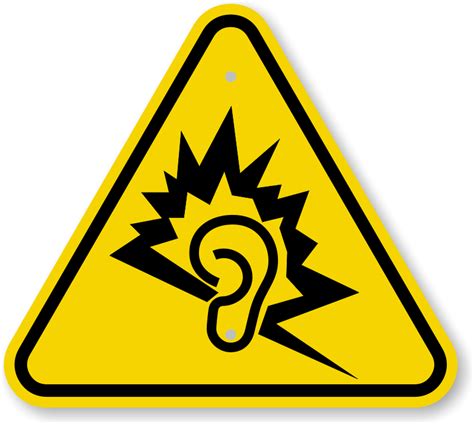 Iso Loud Noise Warning Sign Symbol Best Prices Ships Fast Sku Is