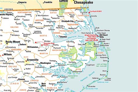 35 Obx Map Of Towns Maps Database Source