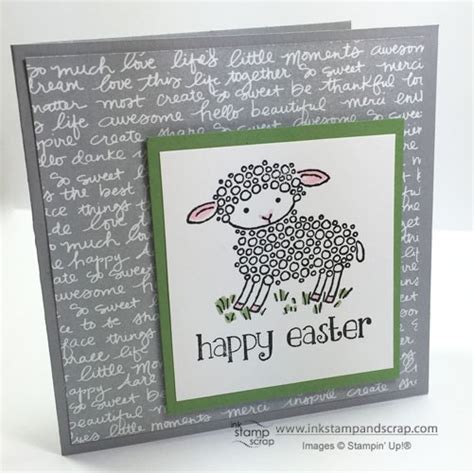Easter Lamb Quick And Easy Greeting Card