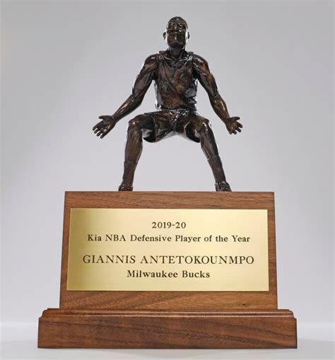 In Photos Giannis Receives Defensive Player Of The Year Award Photo