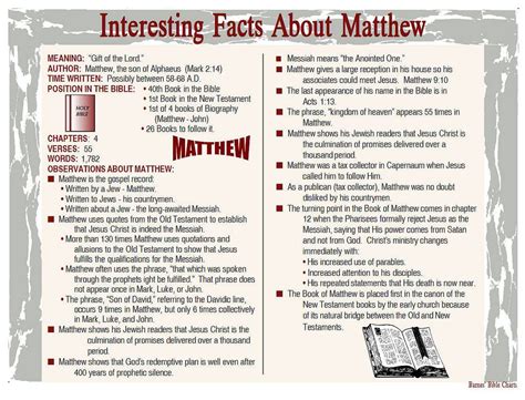 Free Book Of Matthew Bible Study / Observations from a simple life: The