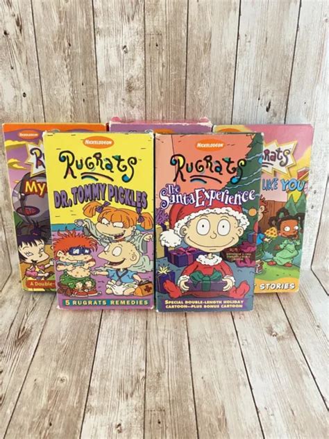 Nickelodeon Rugrats Orange Vhs Lot Of Mommy Mania Diapered Duo 103230