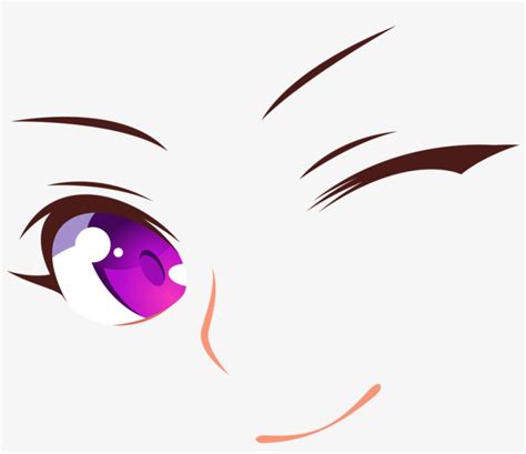 Anime Girl Eyes Png Anime Girl Eyes Wink Transparent Png 989x807