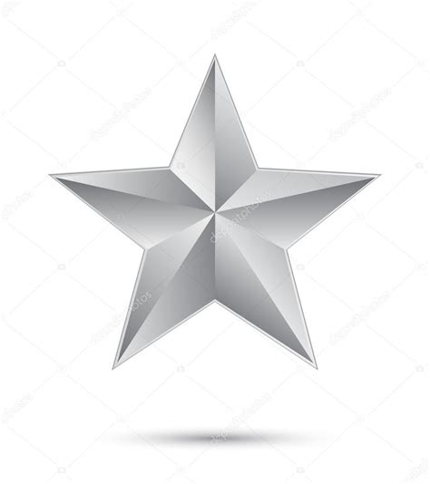 3d Silver Star Stock Vector Image By ©pockygallery 17673339