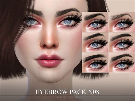 Pralinesims Eyebrow Pack N08 Sims Sims 4 Sims 4 Tsr