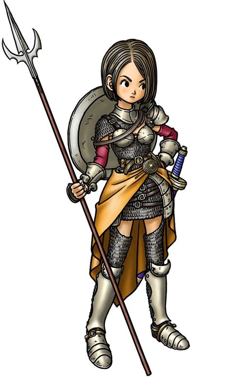 Paladin Female Characters And Art Dragon Quest Ix Dragon Quest