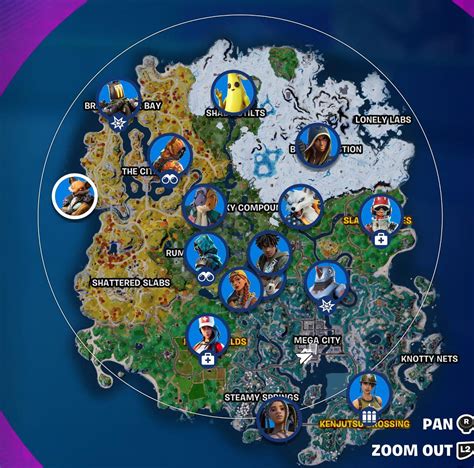 Fortnite All Character Locations Map Sexiz Pix