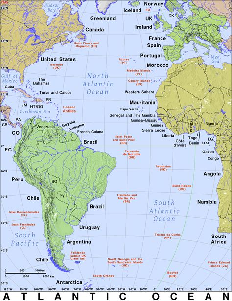 Atlantic Country Map Travelsfinderscom