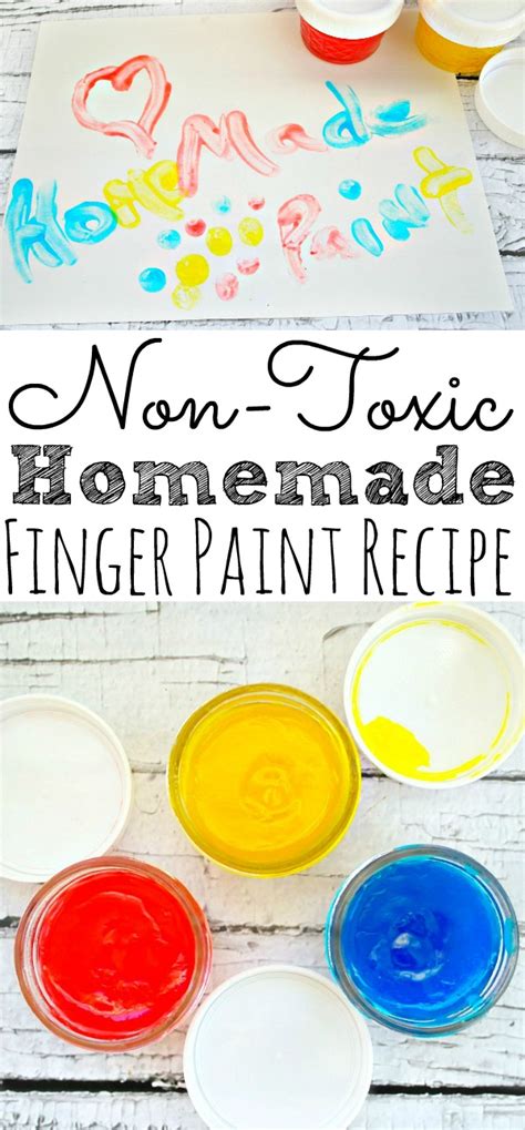 Non Toxic Homemade Finger Paint Simply Today Life Homemade Finger