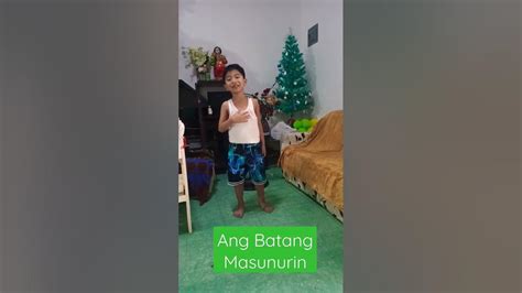 Ang Batang Masunurin Tula Poetry Youtube