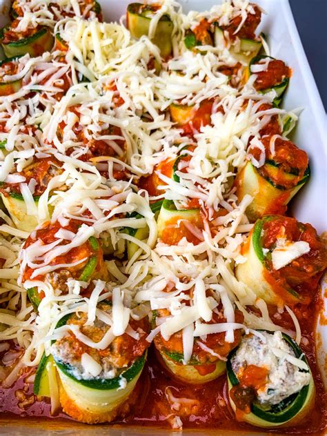 Easy Zucchini Lasagna Roll Ups