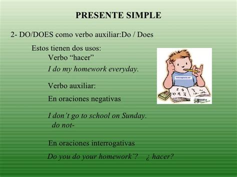 Ejemplos Del Presente Simple En Ingles Y Español Opciones De Ejemplo