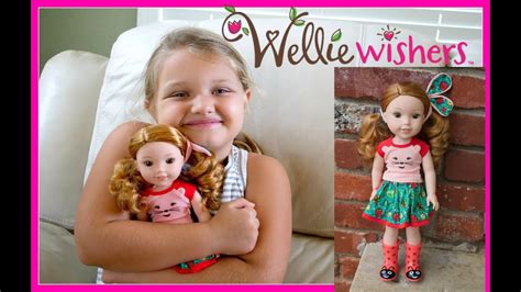 Amercian Girl Wellie Wishers Willa Doll Unboxing And Review Youtube