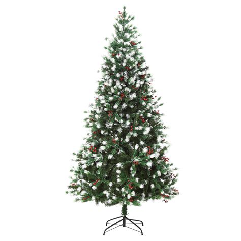 Christmas Trees 6ft Snow Dipped Artificial Christmas Tree Red Berries