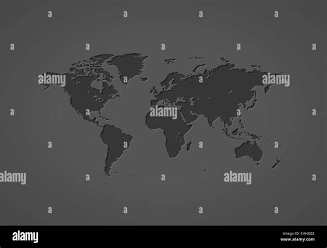 Gray World Map Hi Res Stock Photography And Images Alamy