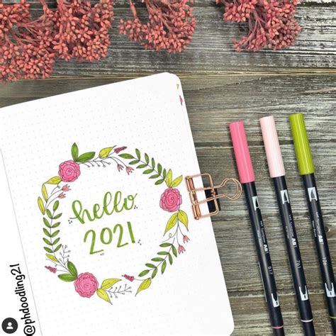 January Bullet Journal Cover Page Ideas The Smart Wander