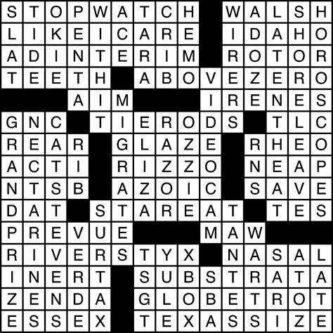 Puzzle answers 08/24/2015  The Washtenaw Voice