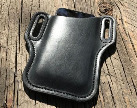 Heavy Duty Double Iphone Leather Custom Holster For Defender Etsy