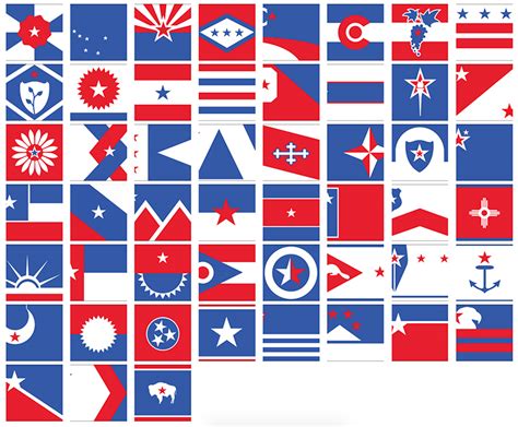 Ed Mitchell Gives 50 Us State Flags A Unified Redesign