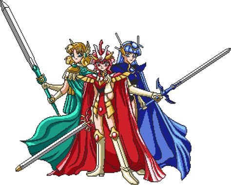 A brief description of the manga knights & magic: Magic Knight Rayearth