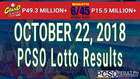 Magnum offers the standard 4d. PCSO Lotto Result Today October 22, 2018 (6/55, 6/45, 4D ...