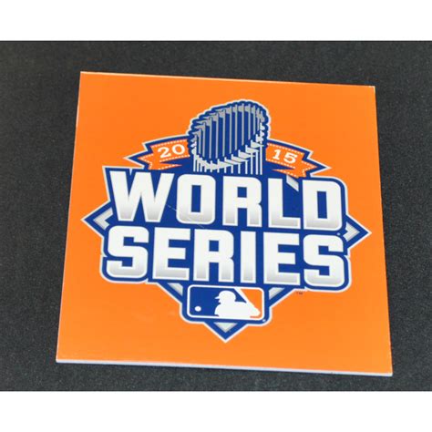 Game Used Locker Name Plate 2015 World Series Games 3 4 5 Kansas