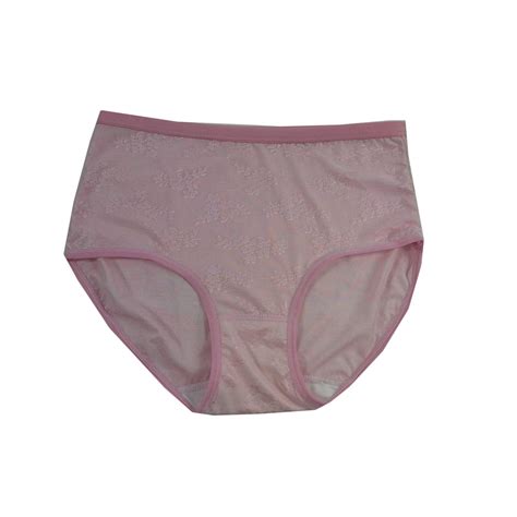 Buy Sissy Pink Floral Panties Half Briefs Sheer Nylon Underwear For
